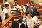 No bar mitsvá de Chaim David Tawil